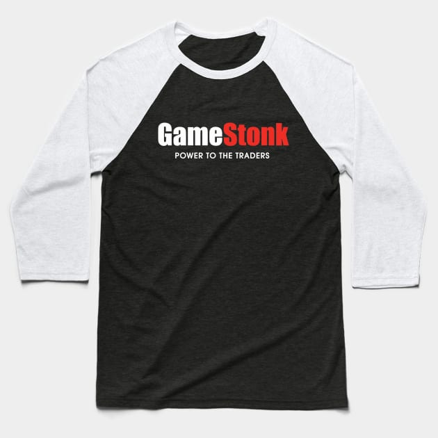 Gamestonk Power to the Traders Baseball T-Shirt by PurpleandOrange